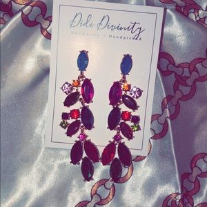 Multi colored earrings